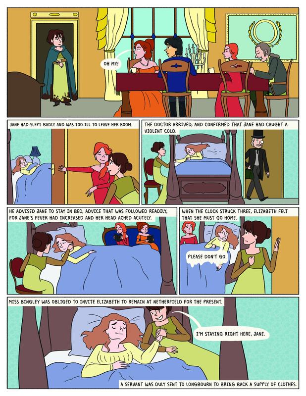  A page from Pride and Prejudice comic